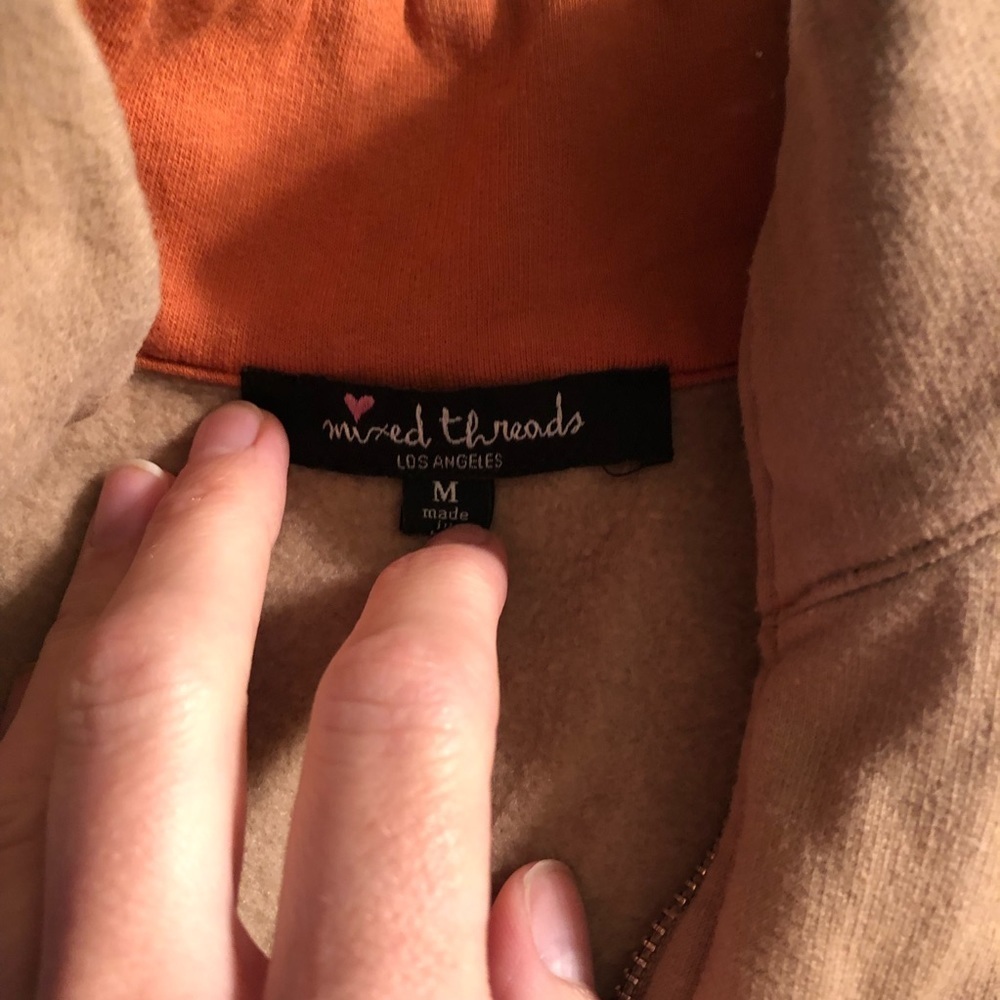 Mixed Threads Color Block Half Zip Pullover - image 2